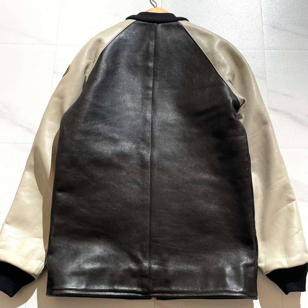 希少 VANSON TJV ロング チームジャケット フルレザー スタジャン