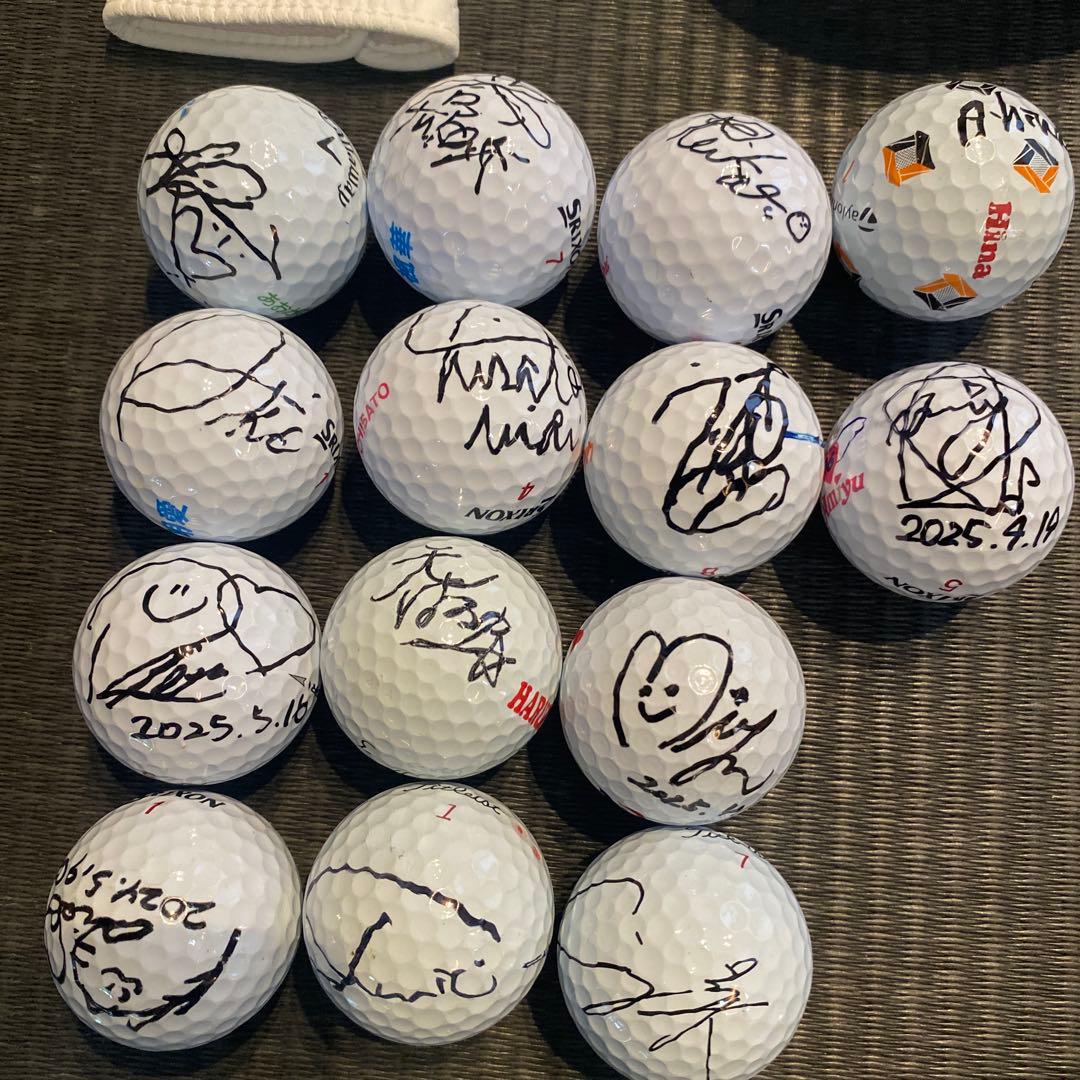 女子ゴルフオンネーム入りサイン 菅プロ、青木プロのボールのみ - メルカリ