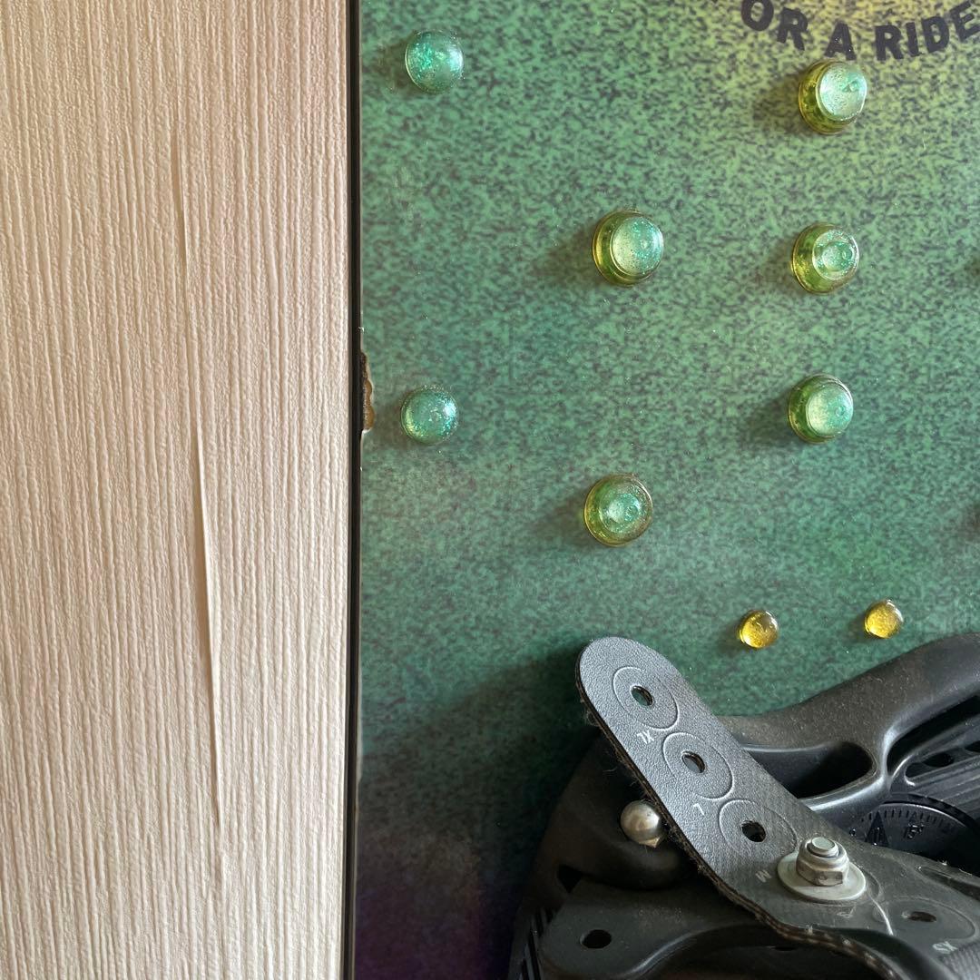 SIMS スノーボード 紫と緑のグラデーション ビンディングセット 2026年