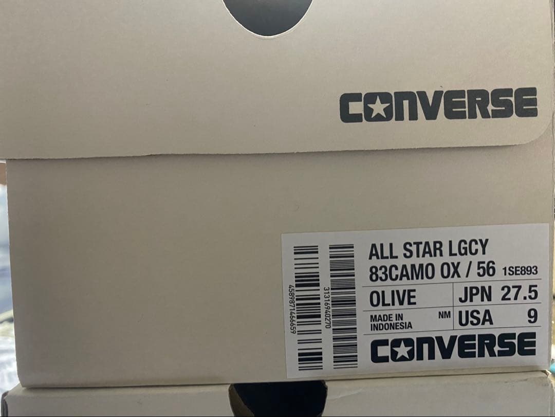 靴 ALL STAR LGCY 83CAMO OX / 56 27.5cm