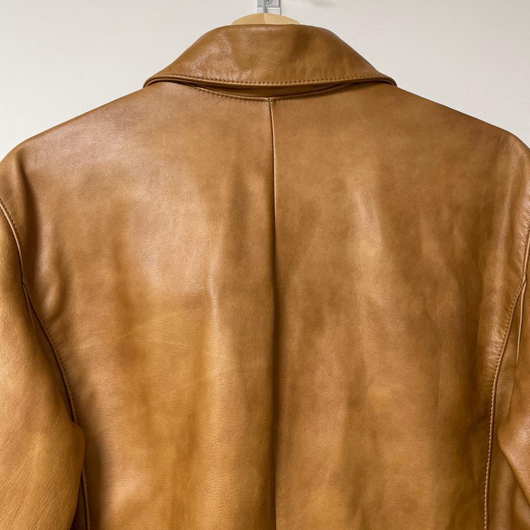 A.P.C. レザージャケット ブラウン サイズS フランス製 - メルカリ