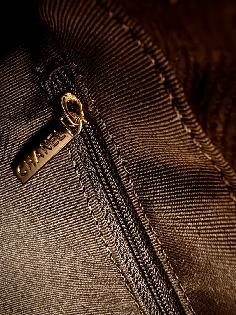 CHANEL ノベルティ キャンバス地　ブラック ショルダーバッグ 巾着