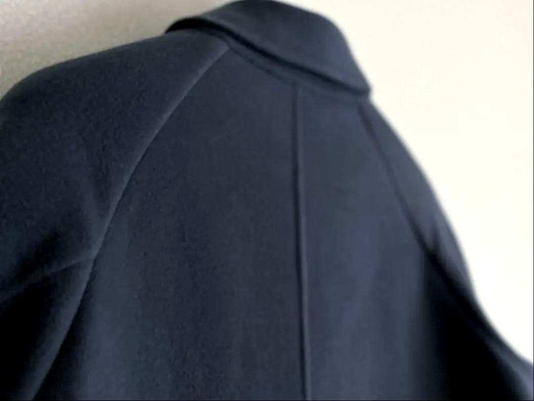 現行タグ】リバー ステンカラーコート M ネイビー チェスター - メルカリ