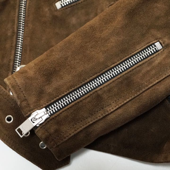 傑作/正規サンローランパリフリンジゴートレザーライダースジャケット