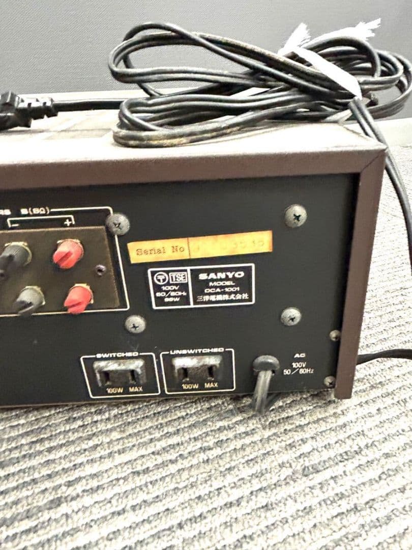 OTTO SANYO DCA-1001アンプ接点洗浄メンテナンスが完了 - メルカリ