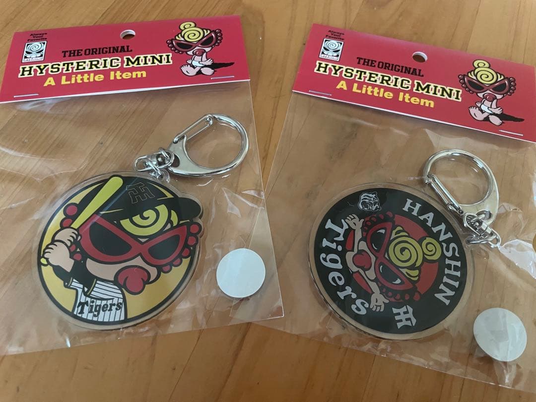 ヒステリックミニ 阪神タイガース コラボ キーホルダー 2個 ヒスミニ