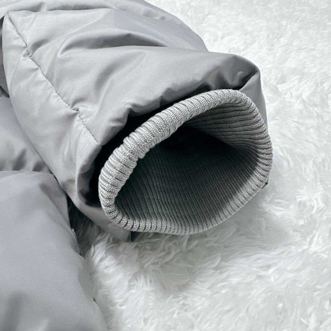 美品】COACHグレー ファー フード付き ダウンジャケット Cロゴ Sサイズ