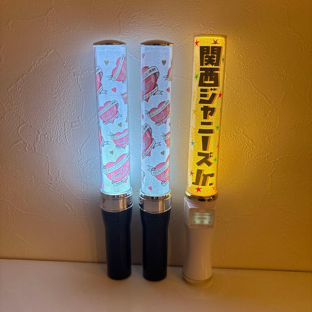 関西ジャニーズjr ペンライト 3本 関ジュ 2017 2019 - メルカリ