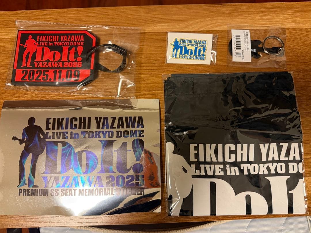 矢沢永吉東京ドーム2025.11.09 PSS席非売品と当日会場記念キーホルダー