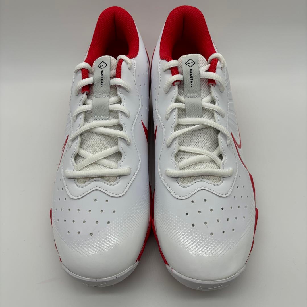 NIKE 野球 スパイク ポイント ホワイト レッド 赤 26.5㎝ 軽量 ロー