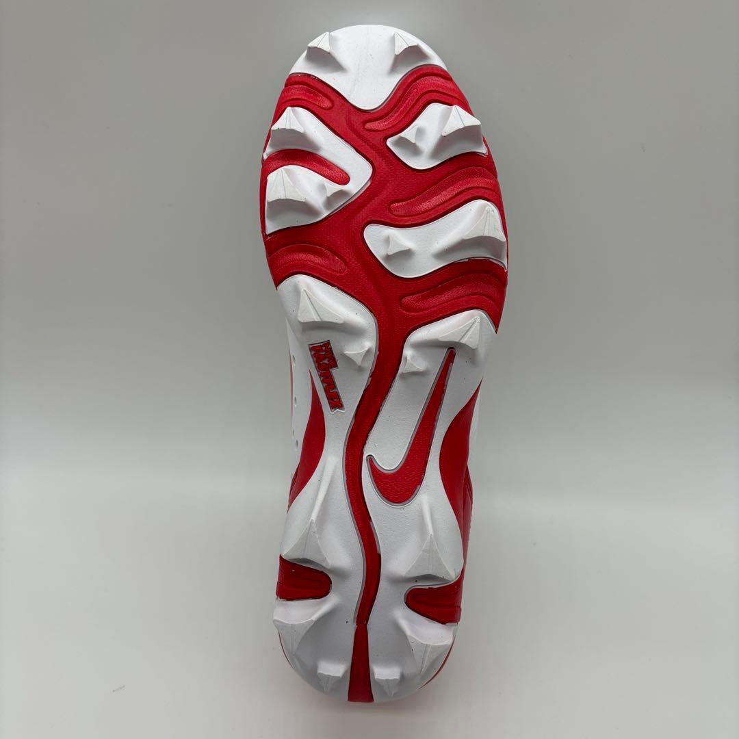 NIKE 野球 スパイク ポイント ホワイト レッド 赤 26.5㎝ 軽量 ロー