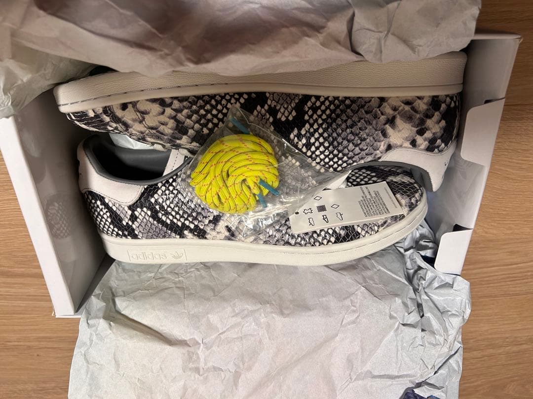 アディダス スタンスミス パイソン EH0151 26.5cm 新品 替え紐あり