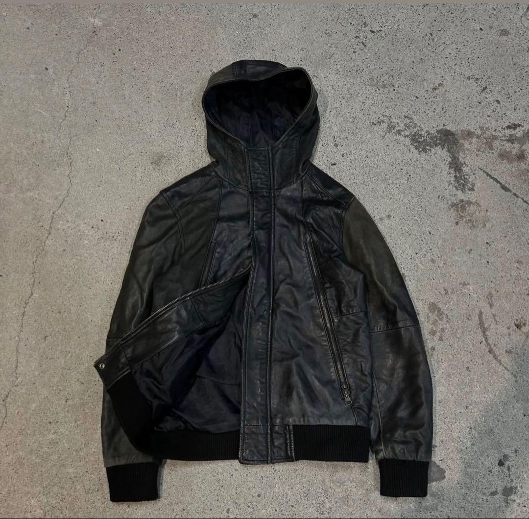 00s archive goa系 レザージャケット 本革 ライダース - メルカリ