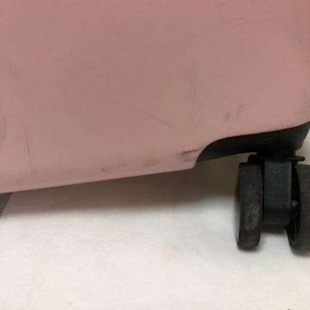 中古】子供が乗れるキャリーケース キッズトラベル Mサイズ ピンクZ28