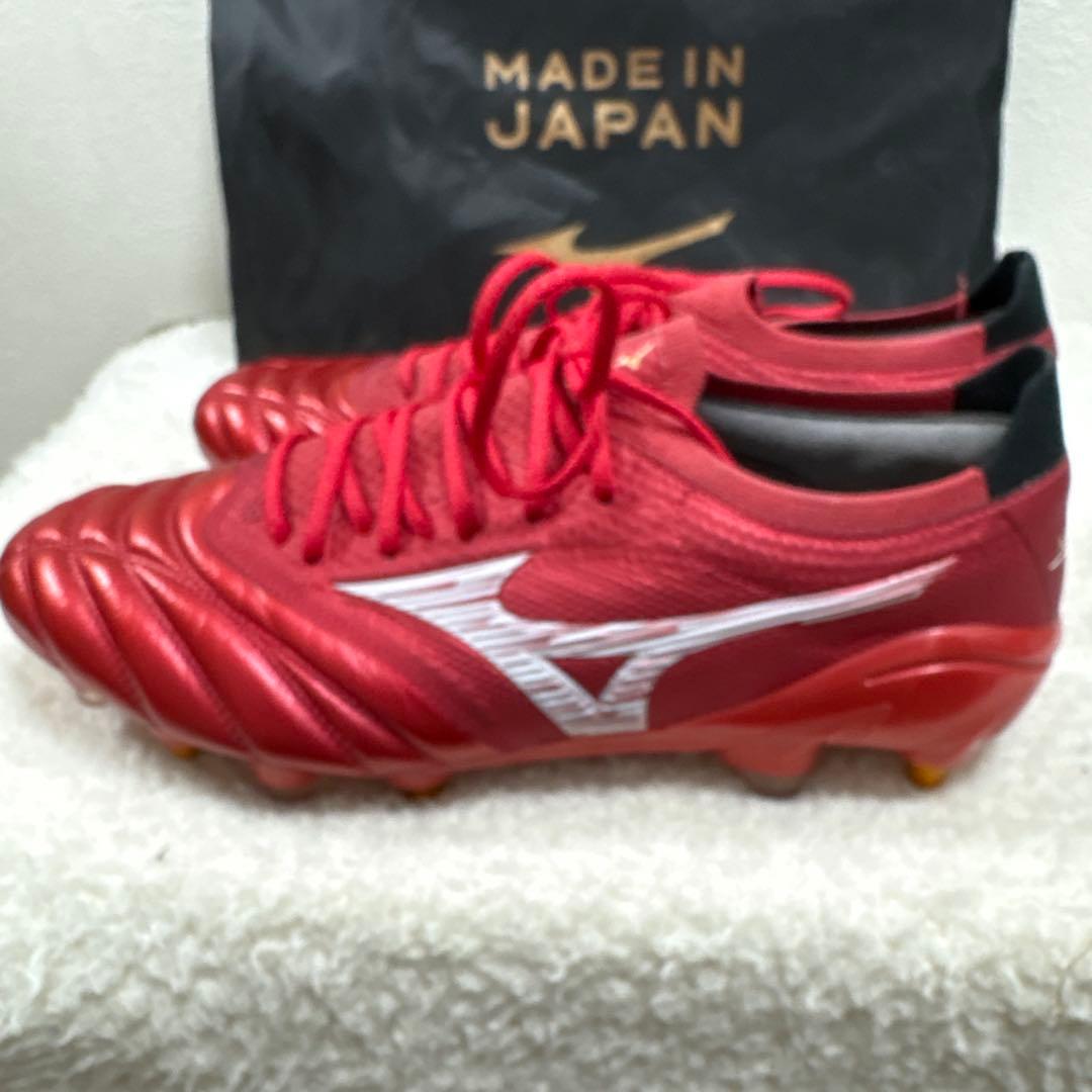 Mizuno Morelia NEO スパイク赤　日本製 26.5cm 袋・箱付