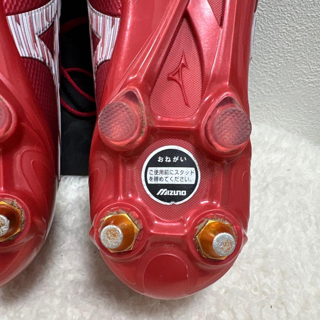 Mizuno Morelia NEO スパイク赤　日本製 26.5cm 袋・箱付
