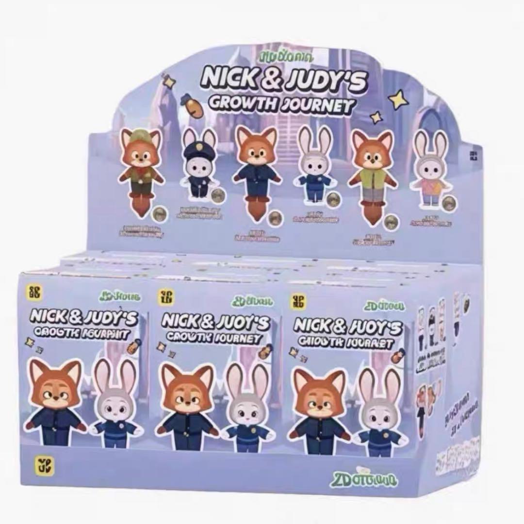 ズートピア TOPTOY 新作 グロース・ジャーニー 6個セット ぬいぐるみ