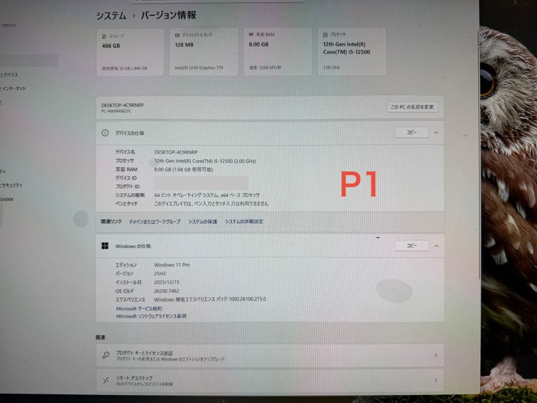 P1:WIN11 NEC MateMB-C Intel i5-12500 セット - メルカリ