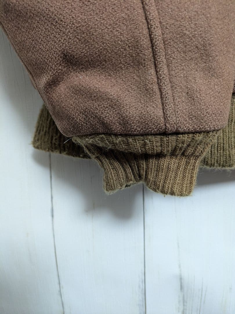 USA製 80s L.L.Bean ベージュ ウールジャケット　u11