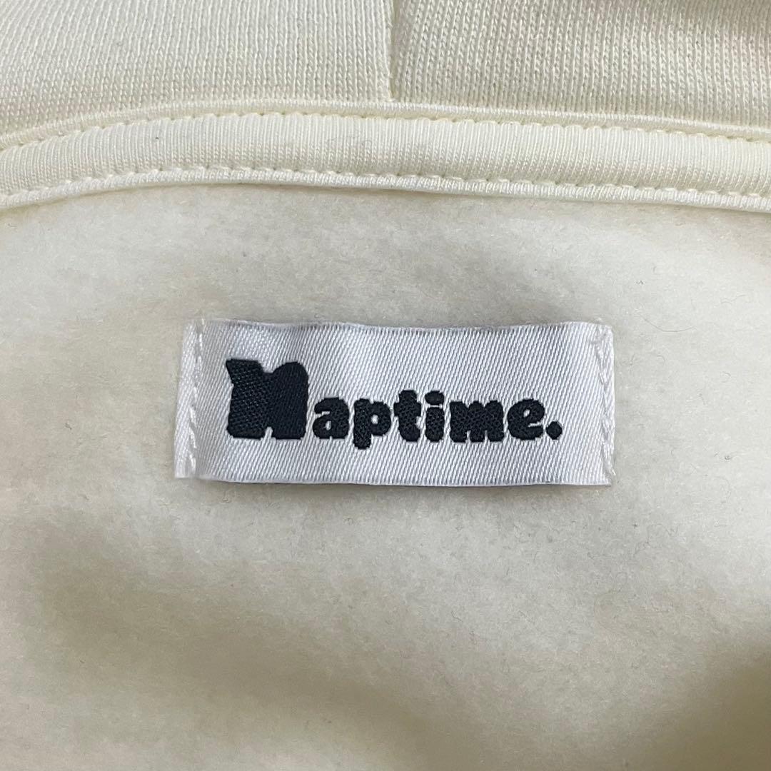 【週末値下げ9500→9000】Naptimeワッペンパーカー S アイボリー