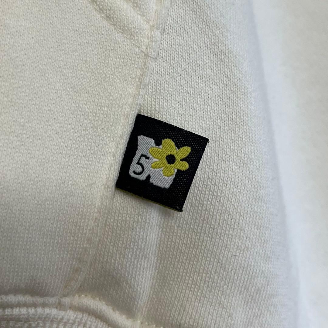 【週末値下げ9500→9000】Naptimeワッペンパーカー S アイボリー