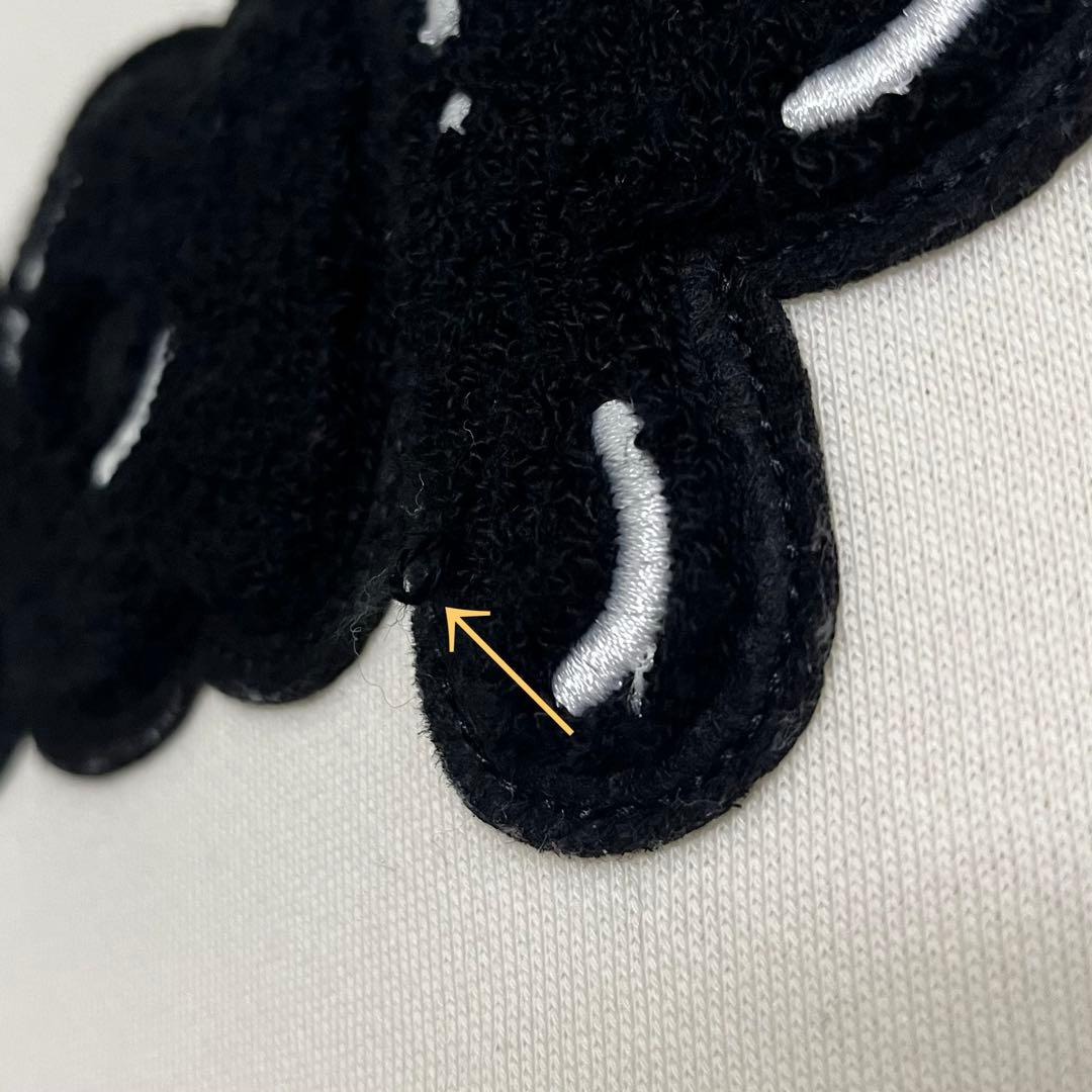 【週末値下げ9500→9000】Naptimeワッペンパーカー S アイボリー