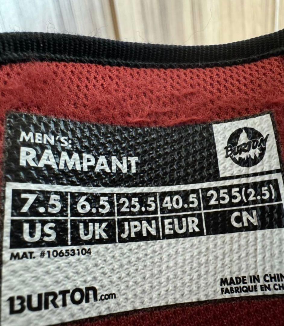 BURTON RAMPANT 25.5cm ランパント　スノーボードブーツ
