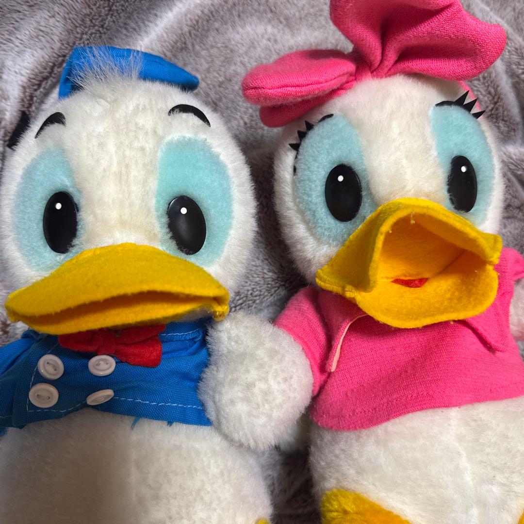 ★超貴重★ ドナルドダック　デイジーダック　昭和レトロ　ぬいぐるみ　ディズニー