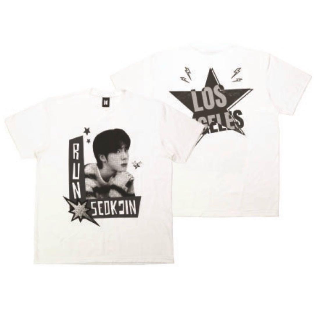 BTS jin ジン LA pop up Tshirt M サイズ JIN SIZE が話題！『#RUNSEOKJIN_EP.TOUR』POP-UP♪ | ☆BTS沼の入口