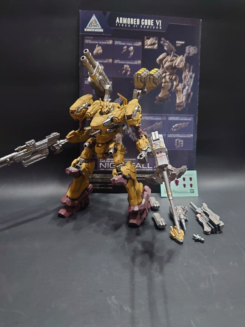 30mm アーマードコア　プラモデル　　ナイトフォール(全塗装)完成品
