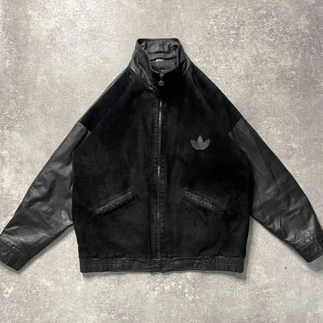 激渋 80s adidas RUN DMC レザートラックジャケット】 - メルカリ