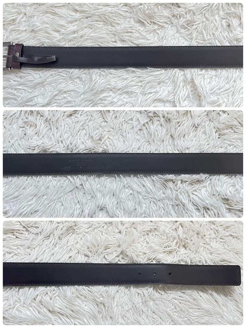 ノブさん専用 GUCCI 146413 シマ レザーベルト GG柄 型押し - メルカリ