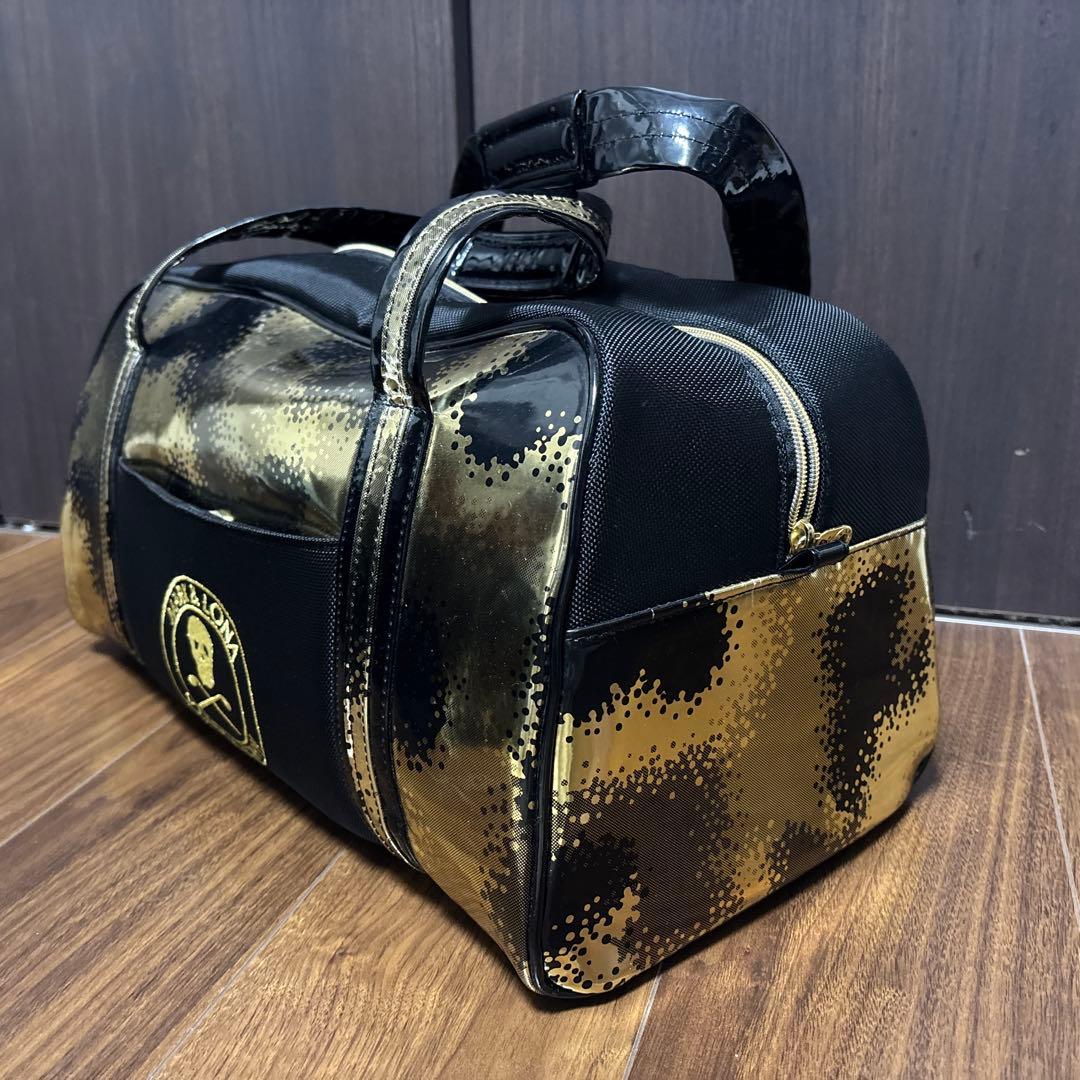 ほぼ未使用】MARK & LONA ボストンバッグ ゴールド - メルカリ