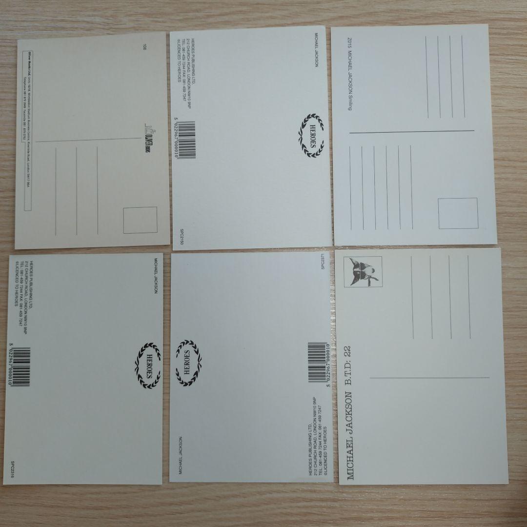 希少　Michael Jackson　マイケル・ジャクソン　ポストカード　6枚