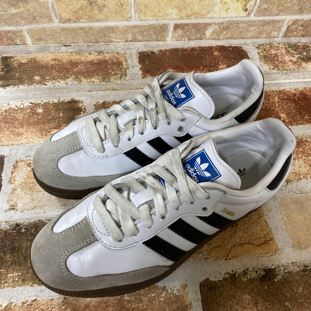adidas Samba ホワイト/ブラック/ 23.5㎝ - メルカリ