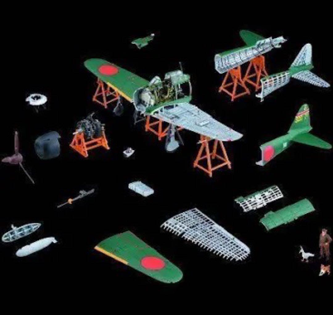 トミーテック 1/48 零戦52型 技MIX 内部構造再現 戦闘機プラモデル