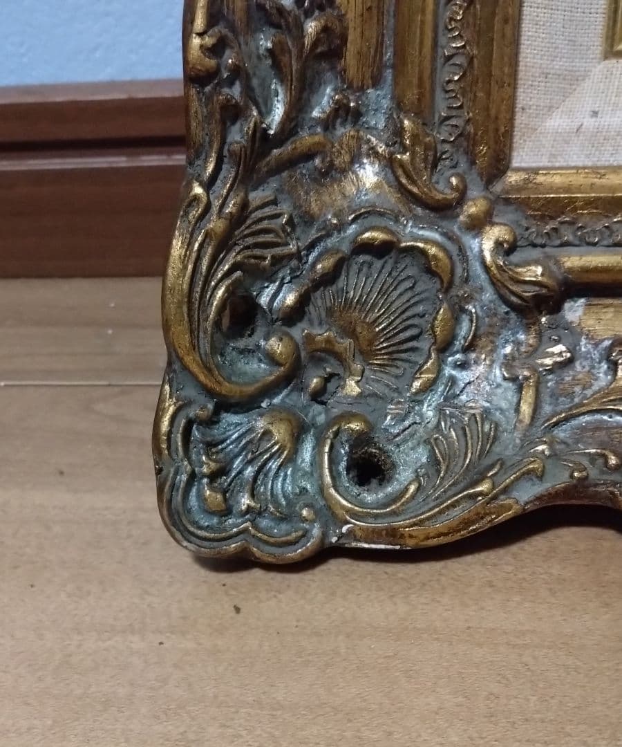 《値下げOK》F.RHODES作 油彩画/風景画 直筆サイン入　額装