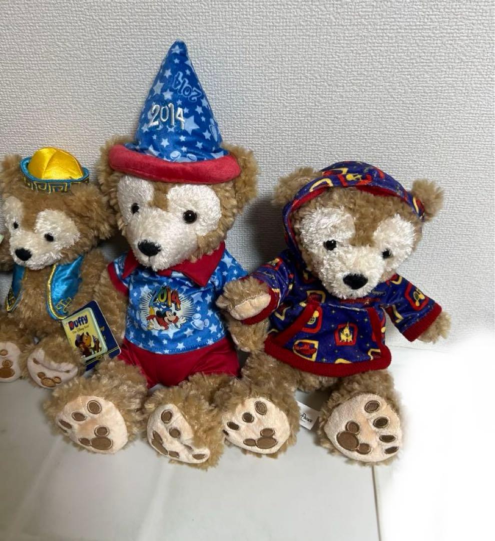 ダッフィーぬいぐるみ（2014年、40周年、ディズニーワールドバラ持ち、上海限定