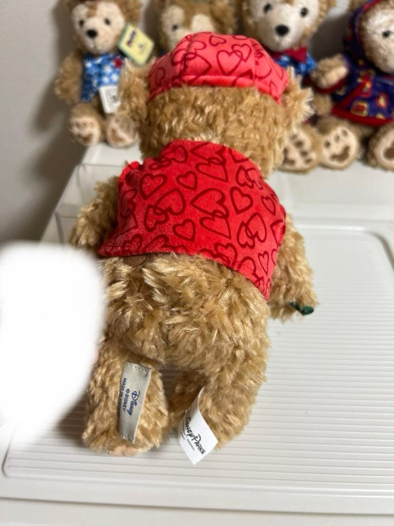 ダッフィーぬいぐるみ（2014年、40周年、ディズニーワールドバラ持ち、上海限定