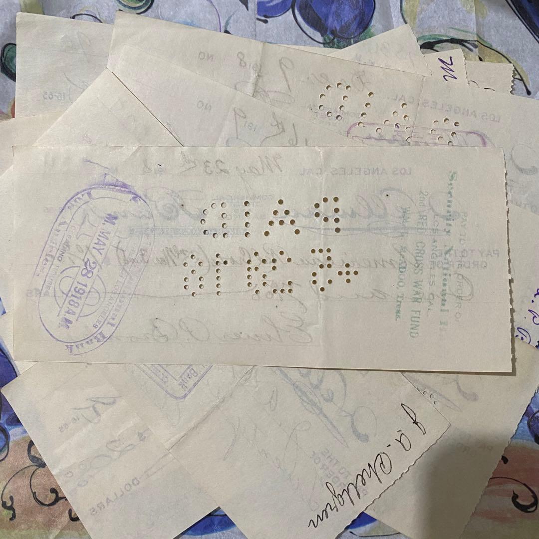 【問い合わせ必須商品】ヴィンテージ書類No.2  10枚 紙モノ