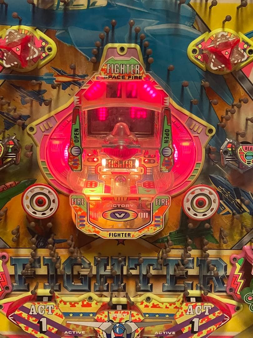 パチンコ　実機　スーパーファイター 循環機 15R羽根モノ初期　京楽 　美品