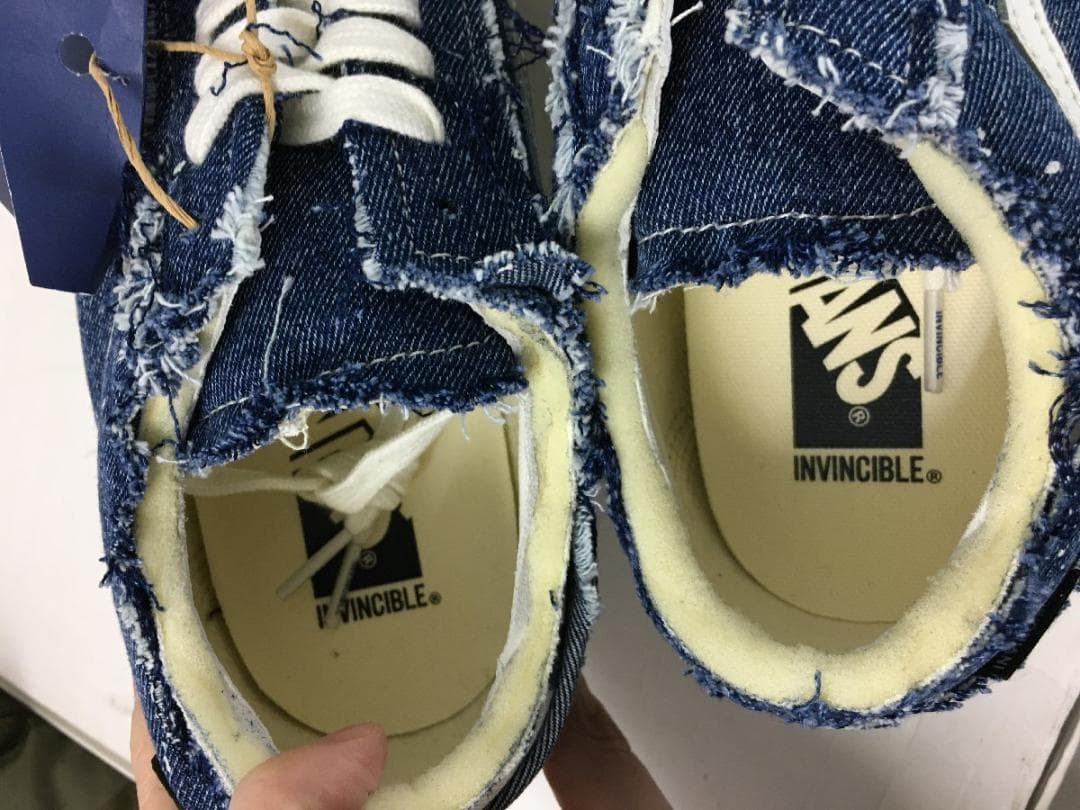 バンズ 新品 28.5cm 希少 ペイント デニム スニーカー