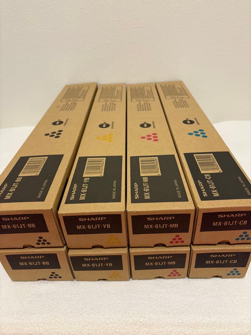 SHARP シャープ 純正トナー 新品未使用 美品 MX-61JT 4色2セット