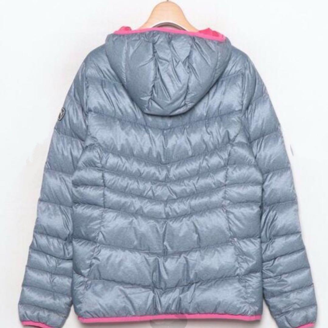 PUMA ダウンジャケット L グレー/ピンク ダウン90%フェザー10% - メルカリ