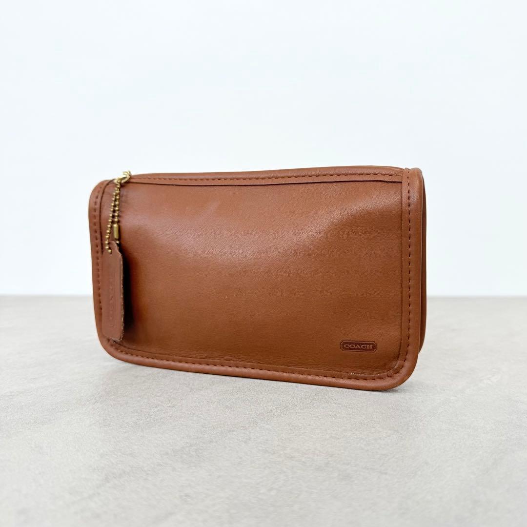 希少 オールドコーチ OLDCOACH ポーチ CHUNKY CASE ブラウン RARE VINTAGE COACH (OLD COACH オールドコーチ) CHUNKY CASE IN