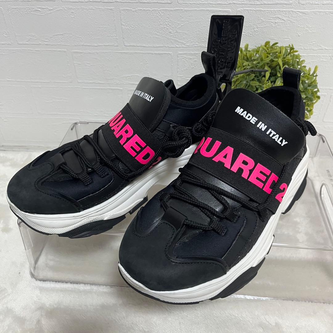 美品✨ディースクエアード2 D-Bumpy 厚底スニーカー 23.0cm
