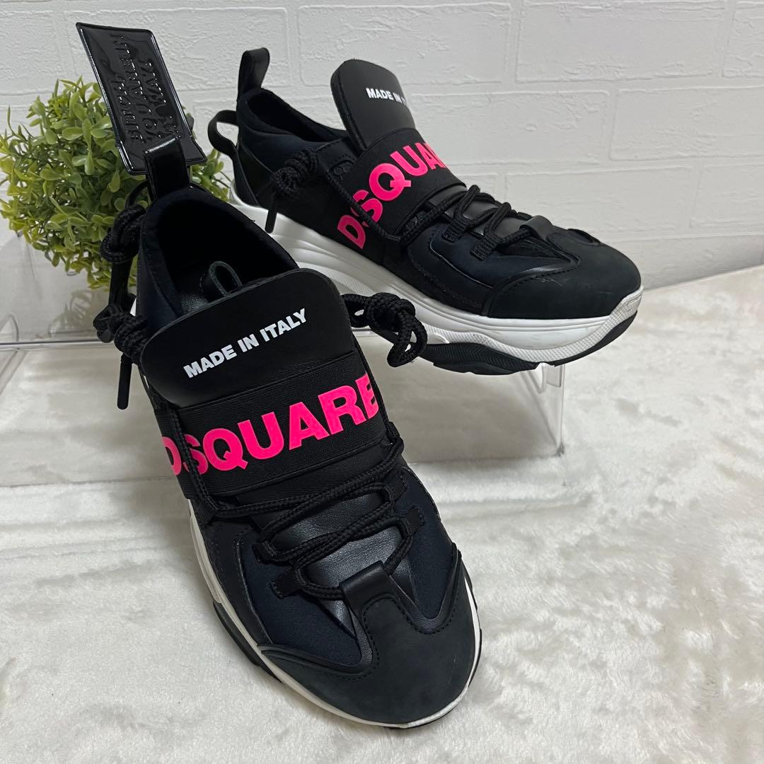 美品✨ディースクエアード2 D-Bumpy 厚底スニーカー 23.0cm