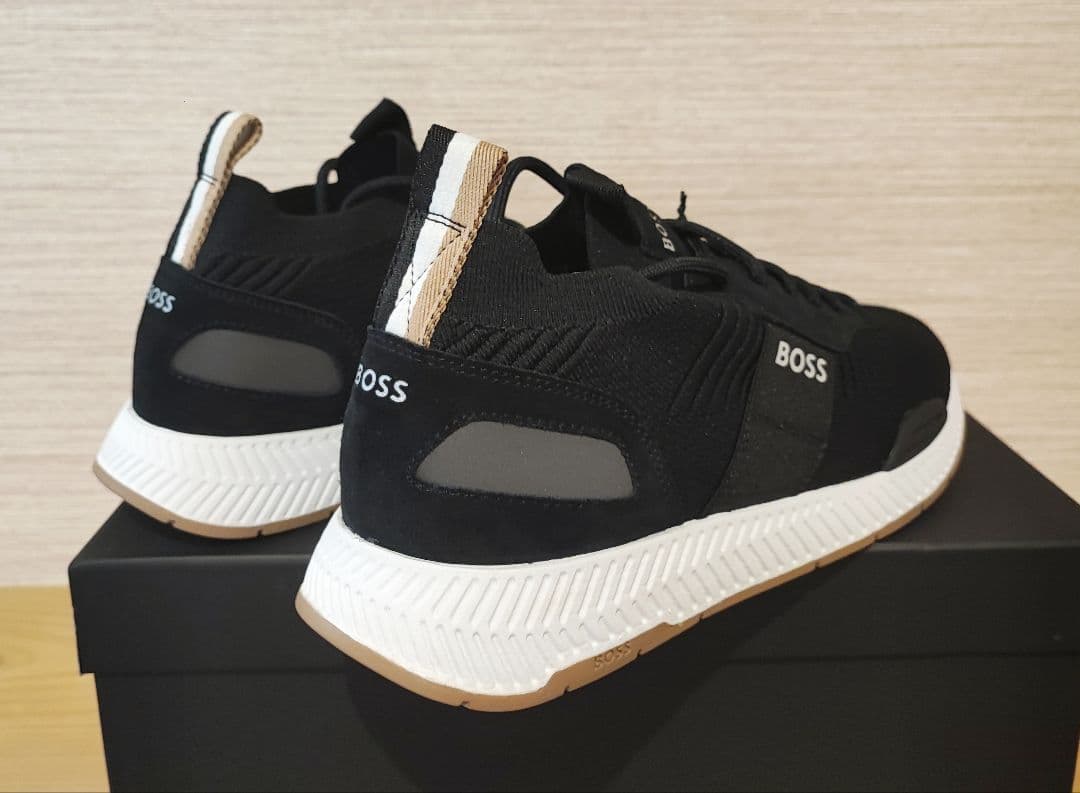 BOSS REPREVE(R)アッパー ニット スニーカー サイズ 40 - メルカリ