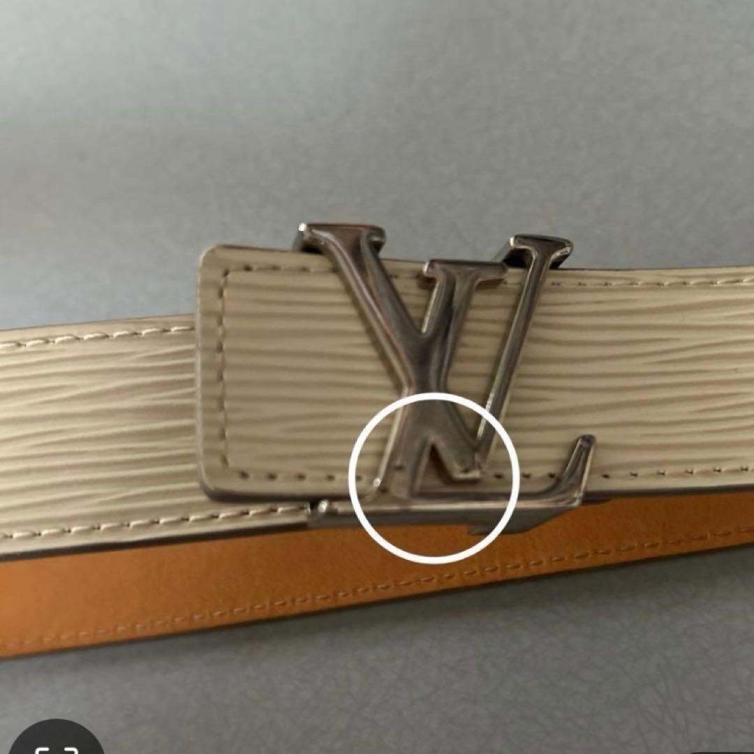 Louis Vuitton ホワイト ベルト 85/34 - メルカリ