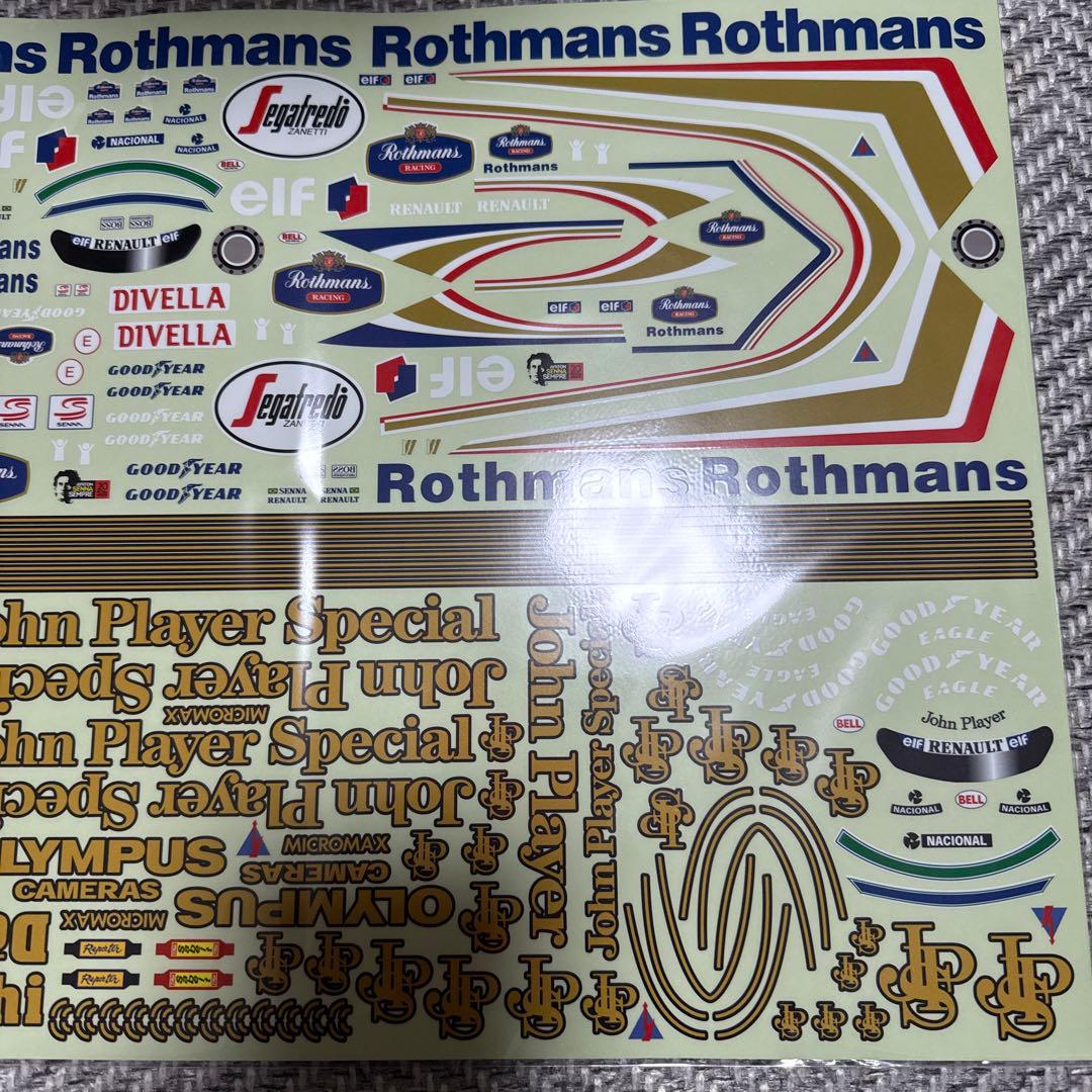 AMS ロスマンズ&JPSステッカー　F1ラジコン